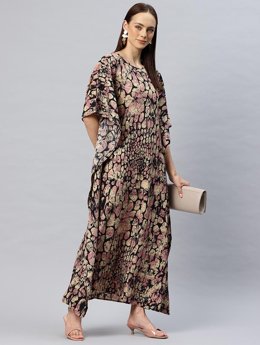women printed relaxed fir kaftan dress - 21887814 - Zoom Image - 0