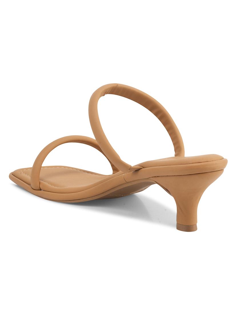 women beige slip on sandal - 21887839 - Standard Image - 3