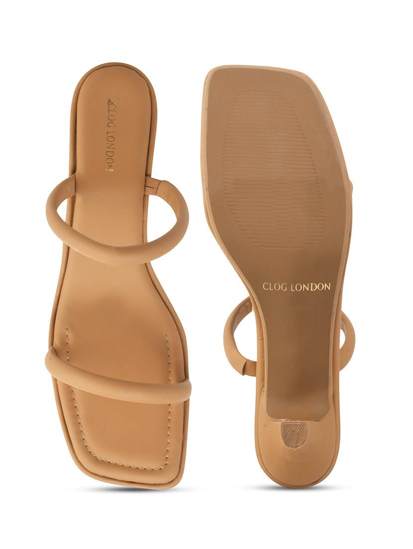 women beige slip on sandal - 21887839 - Standard Image - 5