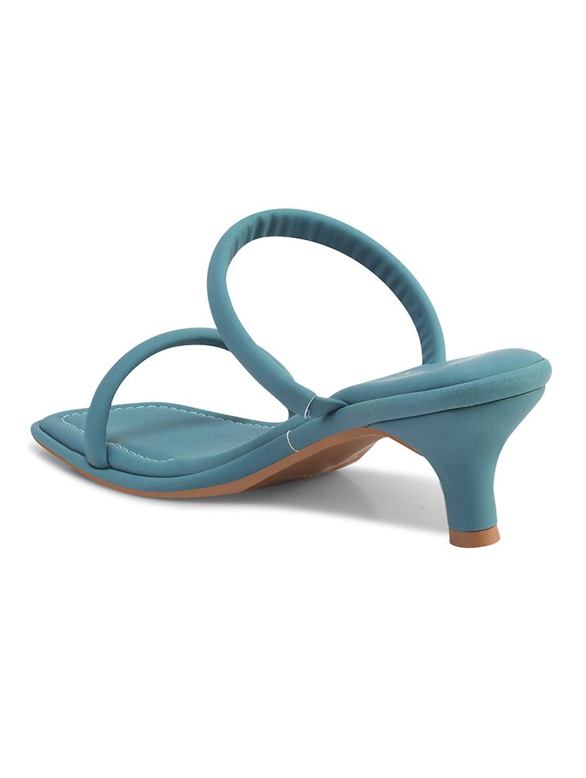 women blue slip on sandal - 21887840 - Standard Image - 3