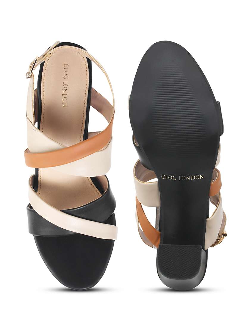 women black back strap sandal - 21887841 -  Standard Image - 5
