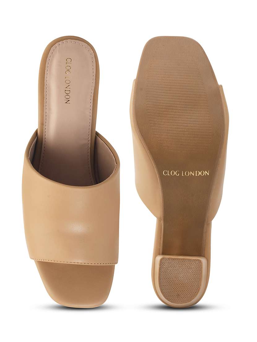 women beige slip on sandal - 21887842 -  Standard Image - 5