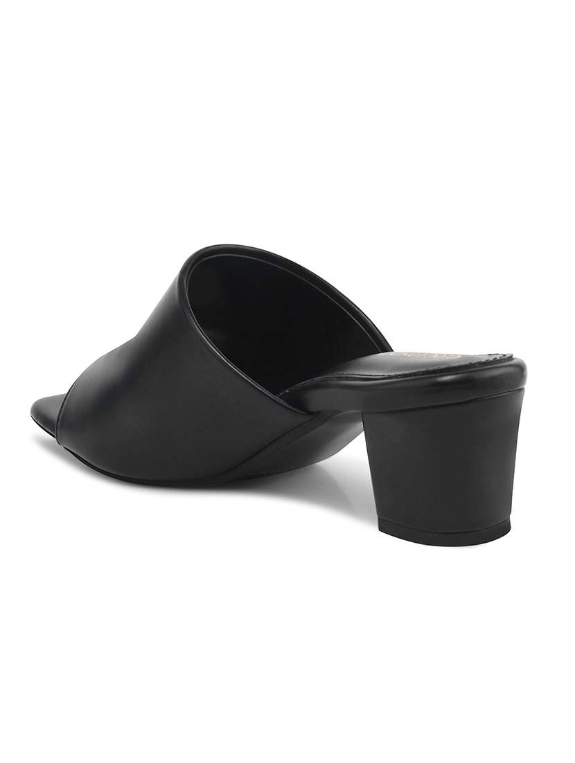 women black slip on sandal - 21887843 - Standard Image - 3