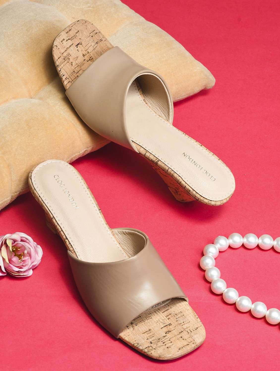 women beige slip on wedge - 21887848 -  Zoom Image - 0