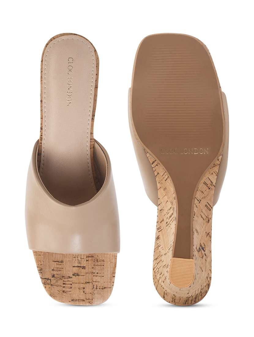 women beige slip on wedge - 21887848 -  Standard Image - 5