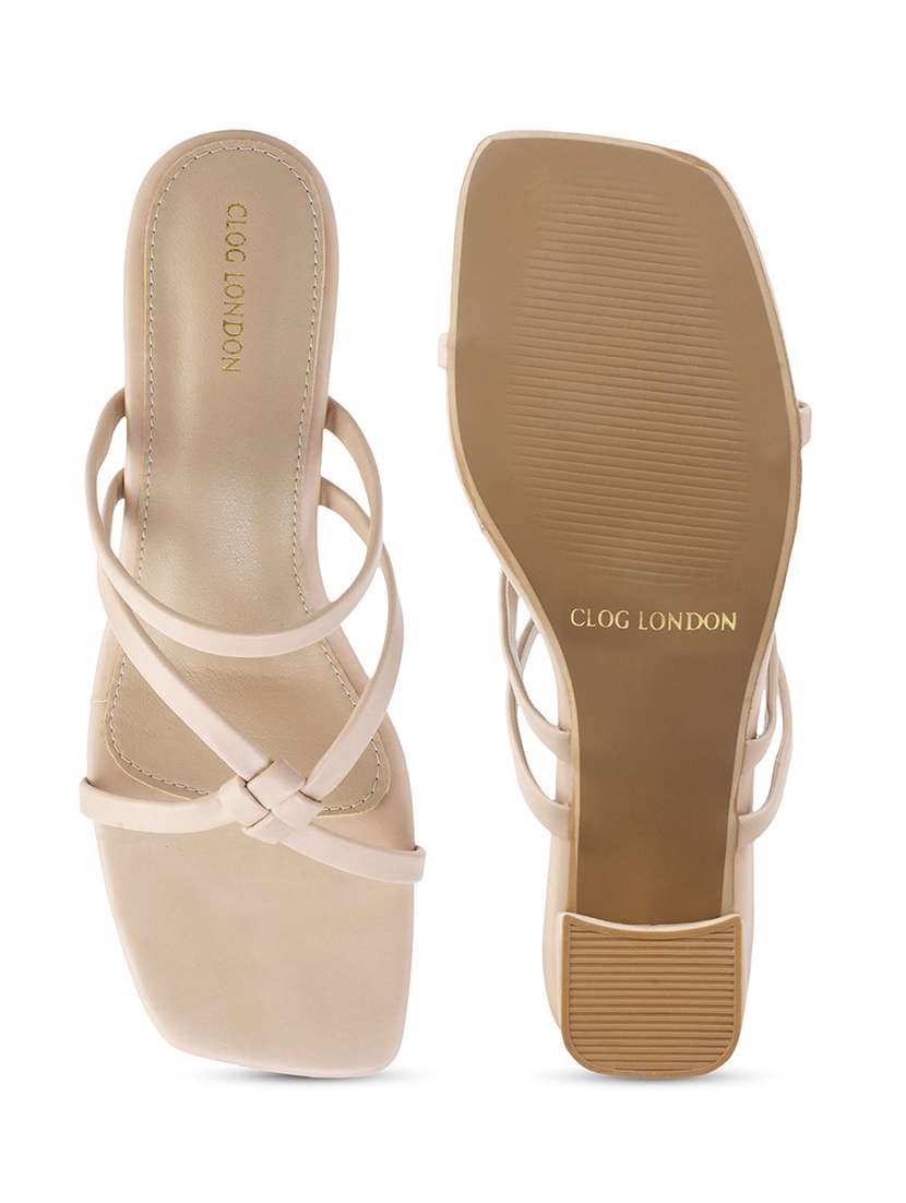 women beige slip on sandal - 21887851 -  Standard Image - 5