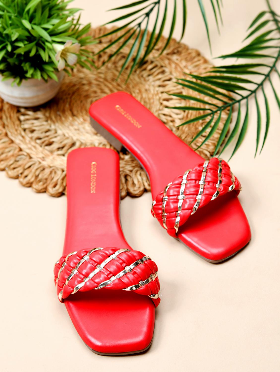 women red slip on sandal - 21887855 -  Zoom Image - 0