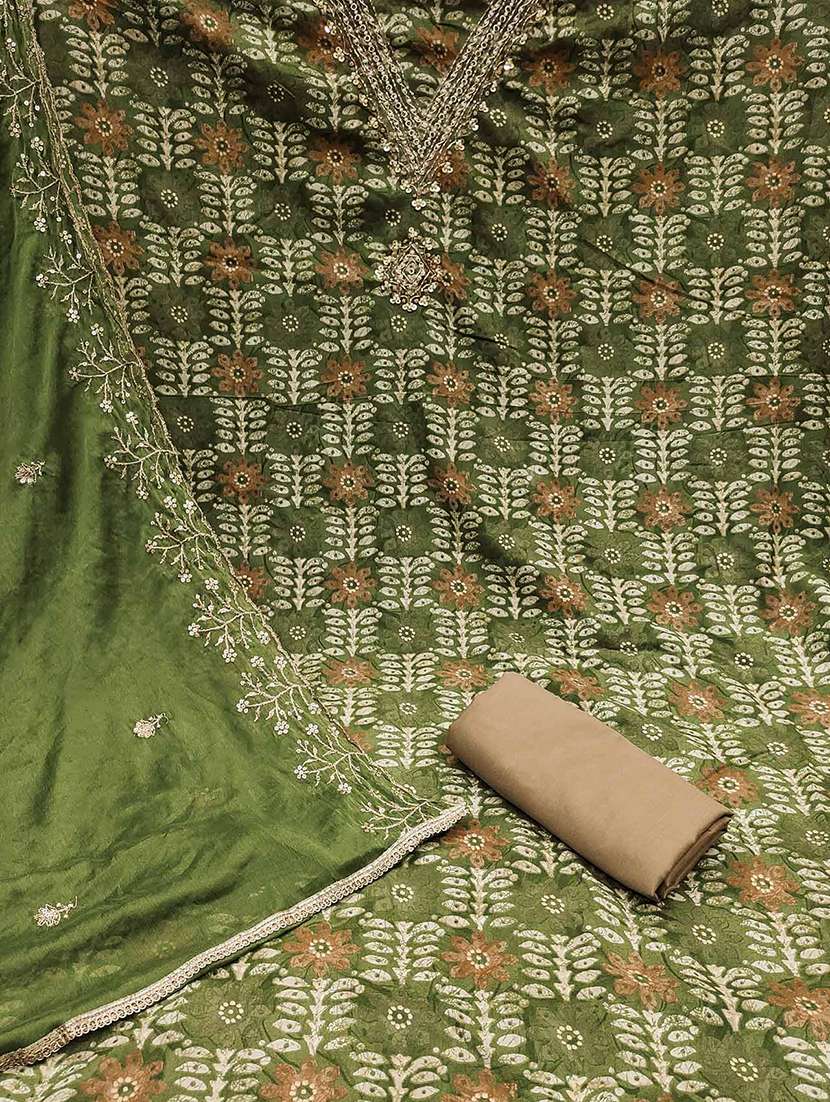 women embroidered unstitched suit set - 21887890 -  Standard Image - 3