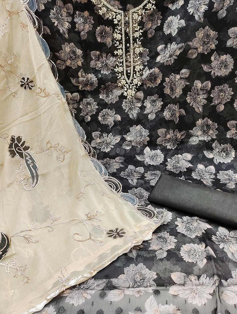 women embroidered unstitched suit set - 21887911 - Standard Image - 3