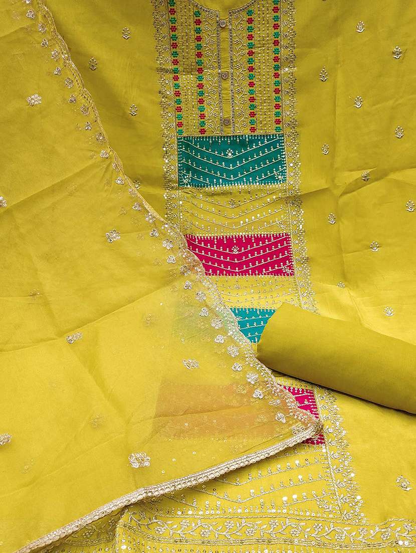 women embroidered unstitched suit set - 21887980 - Standard Image - 3