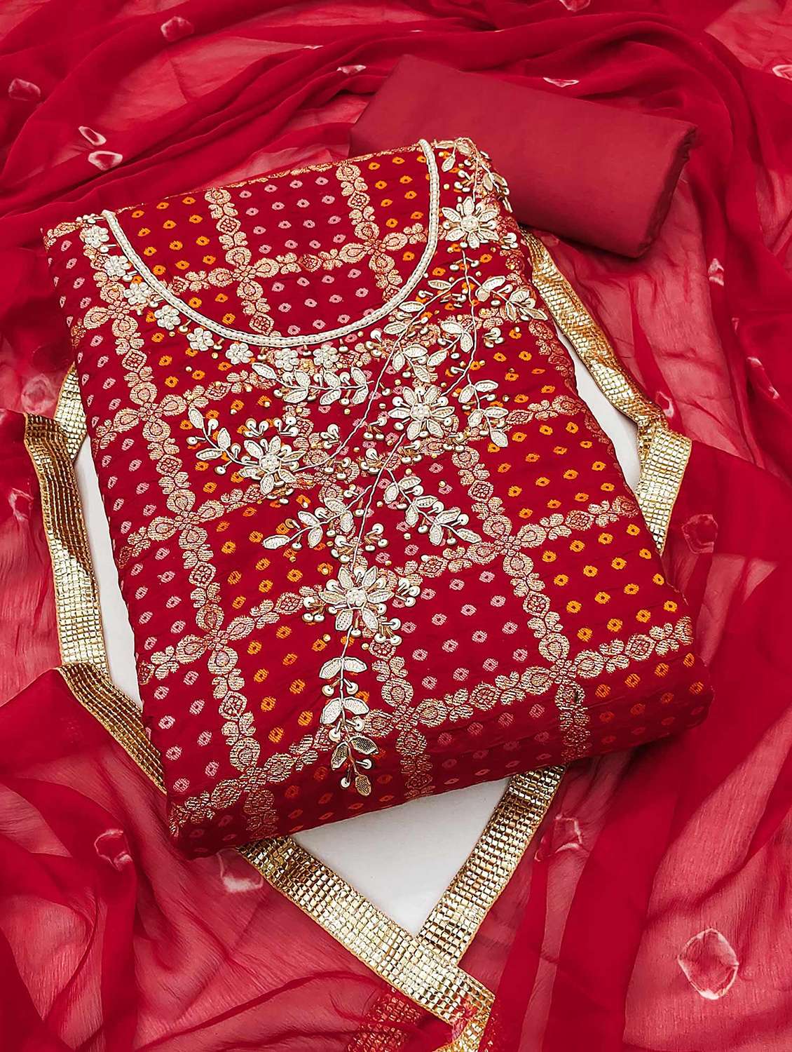 women embroidered unstitched suit set - 21887994 -  Zoom Image - 0
