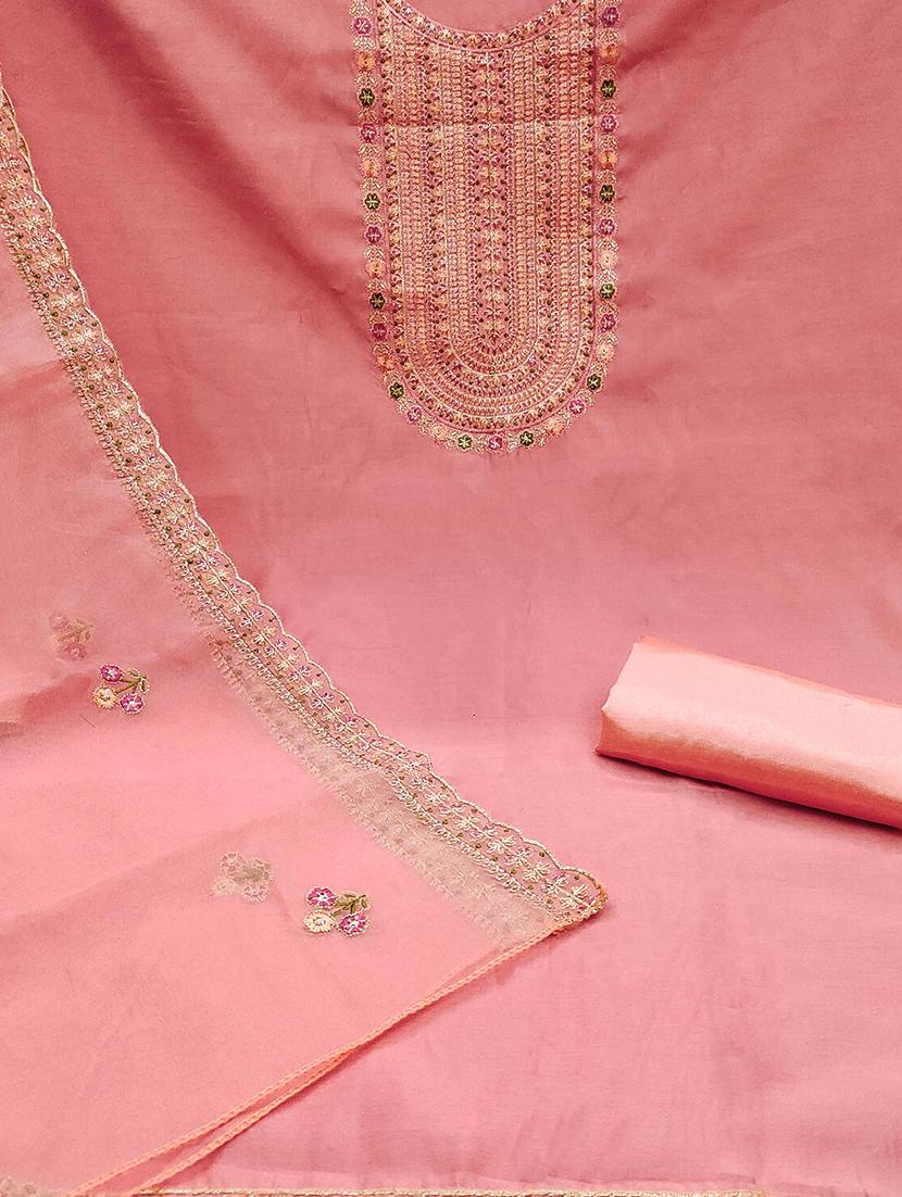 women embroidered unstitched suit set - 21887998 - Standard Image - 3