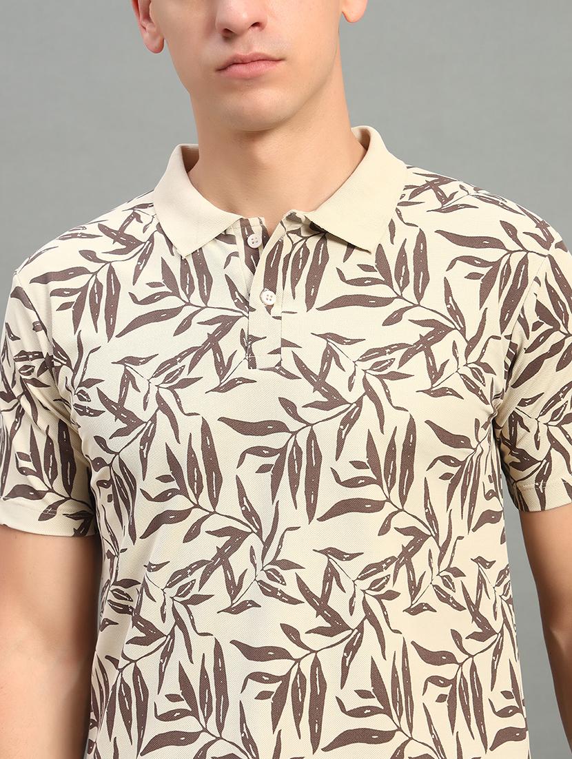 men printed short sleeve regular fit polo t-shirt - 21899243 - Standard Image - 3