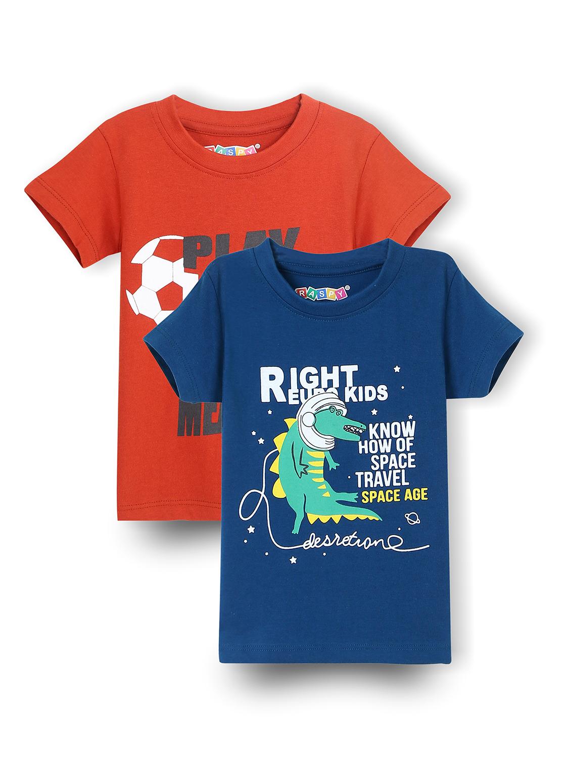 boys pack of 2 round neck t-shirt - 21899342 - Zoom Image - 0