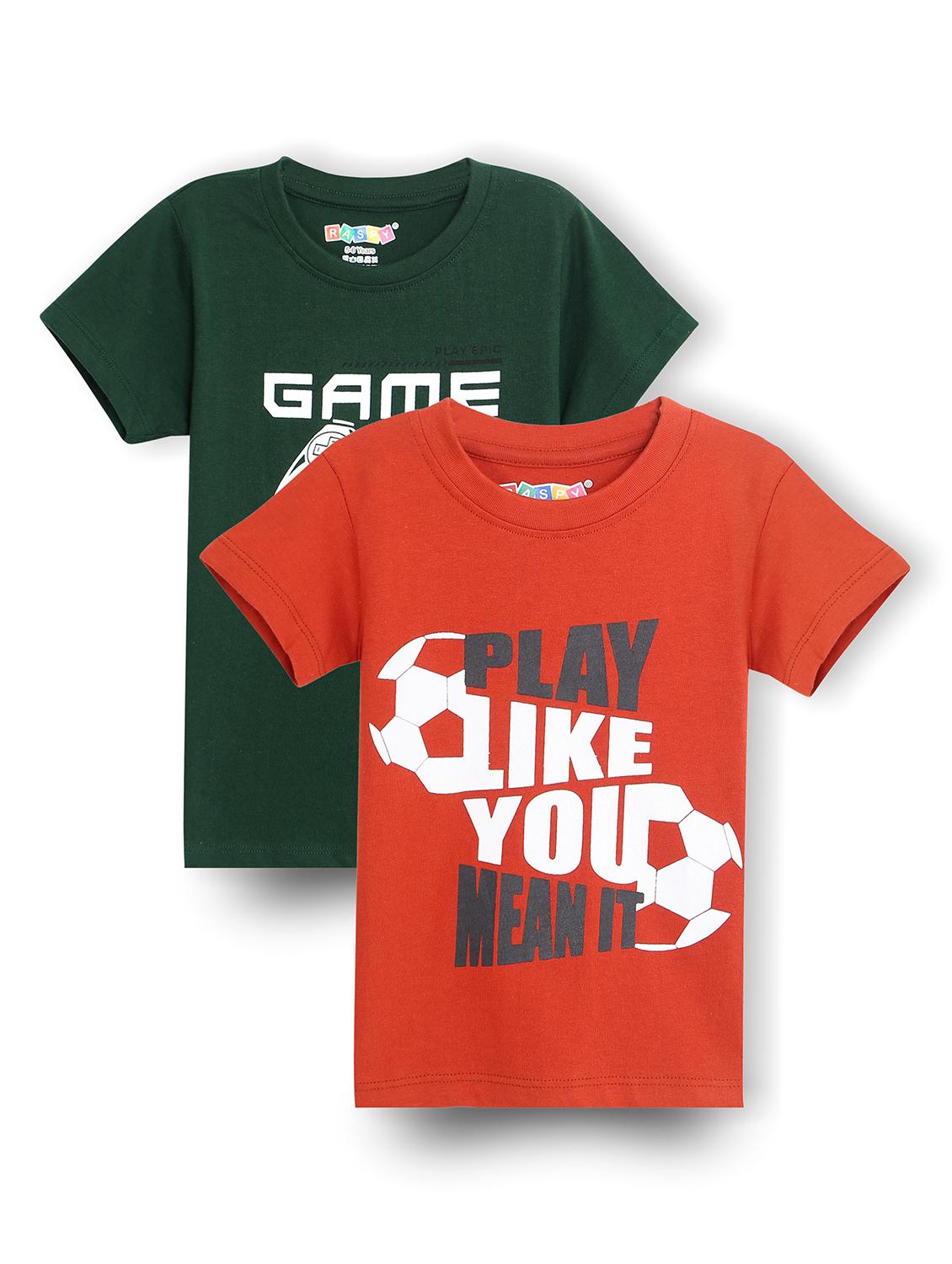 boys pack of 2 round neck t-shirt - 21899344 - Zoom Image - 0