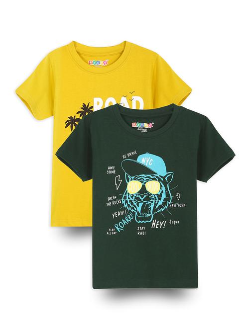 boys pack of 2 round neck t-shirt - 21899346 - Standard Image - 0