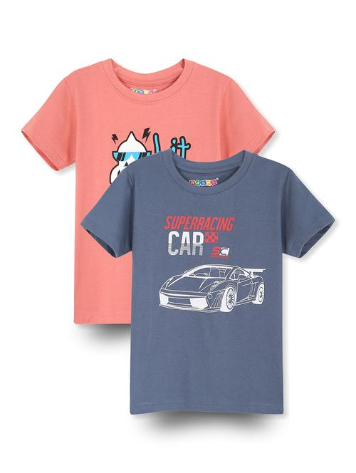 boys pack of 2 round neck t-shirt - 21899357 - Standard Image - 0