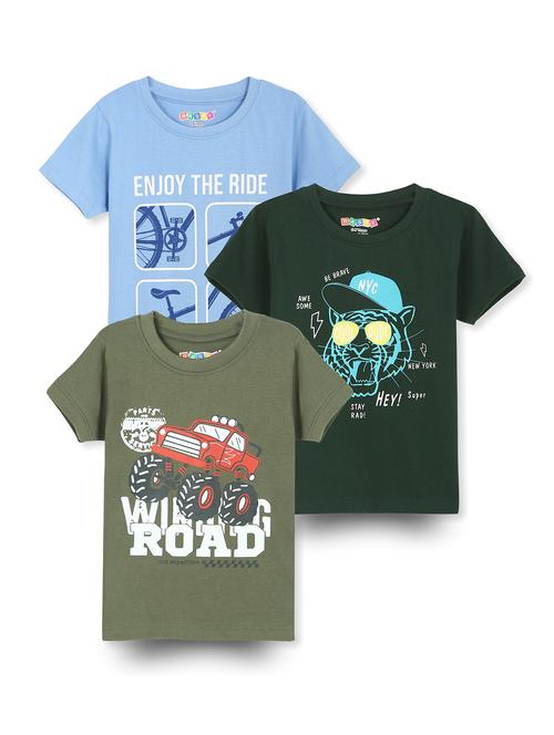 boys pack of 3 round neck t-shirt - 21899382 -  Standard Image - 0