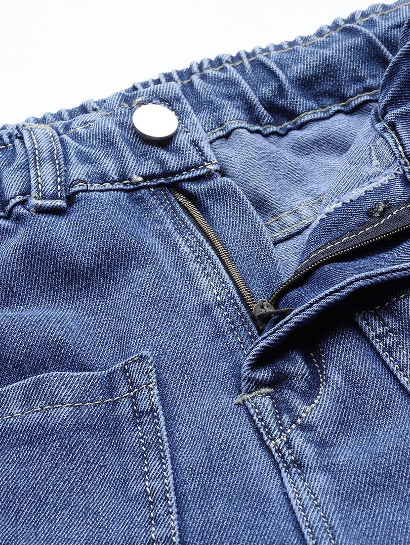 girls solid high rise straight fit jeans - 21900995 - Standard Image - 3