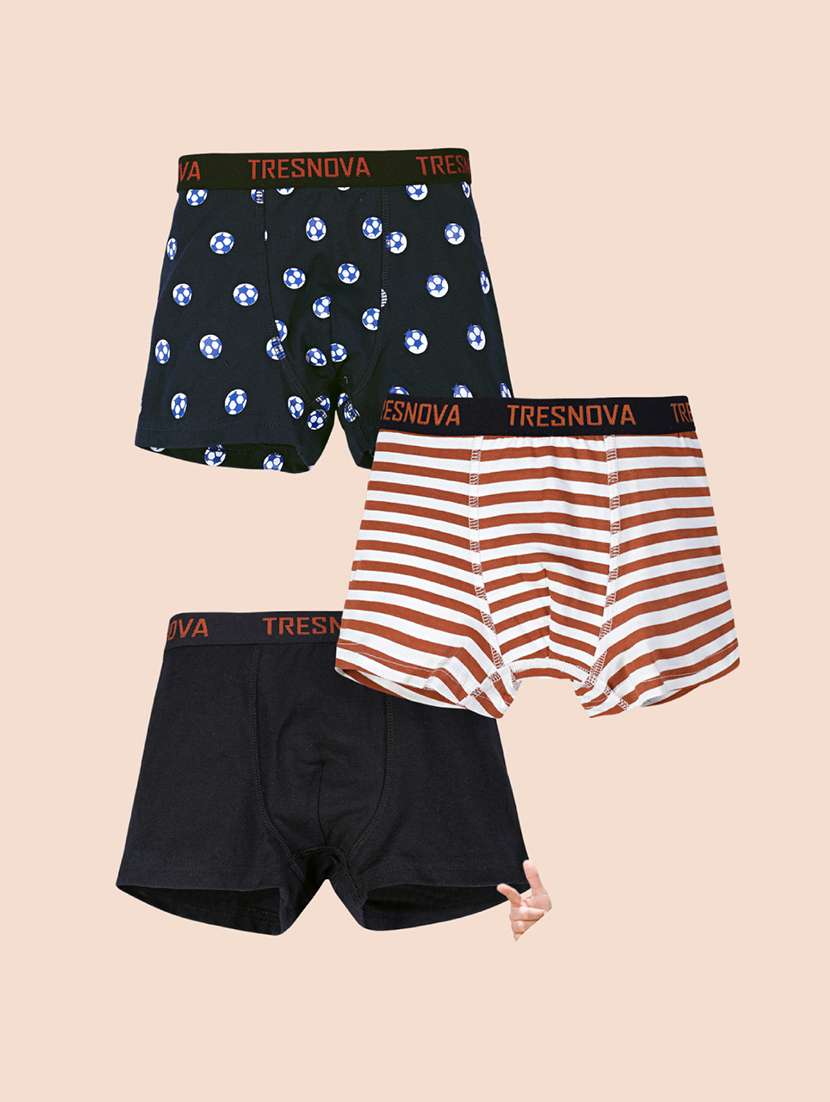 boys pack of 3 printed brief