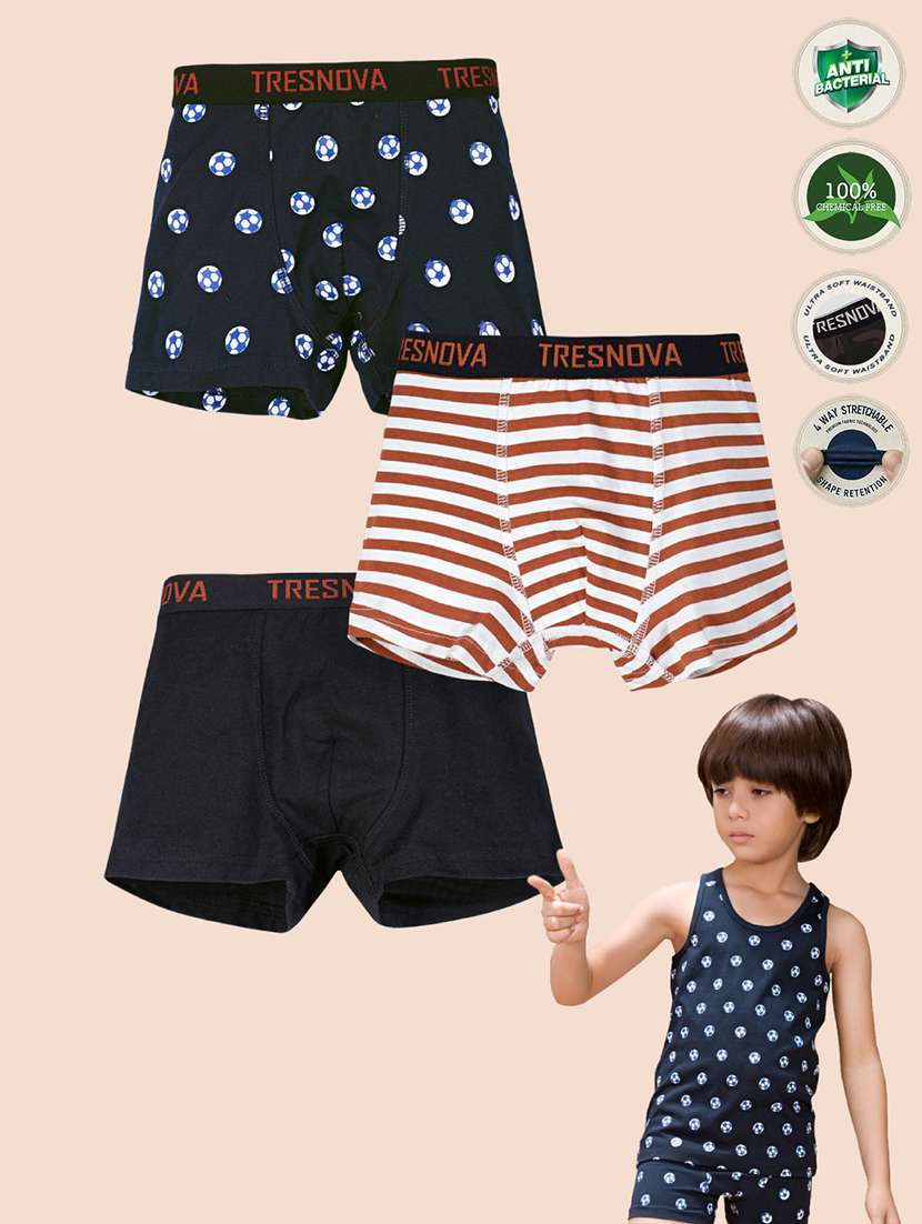 Boys Pack Of 3 Printed Brief - 21901333 -  Standard Image - 3