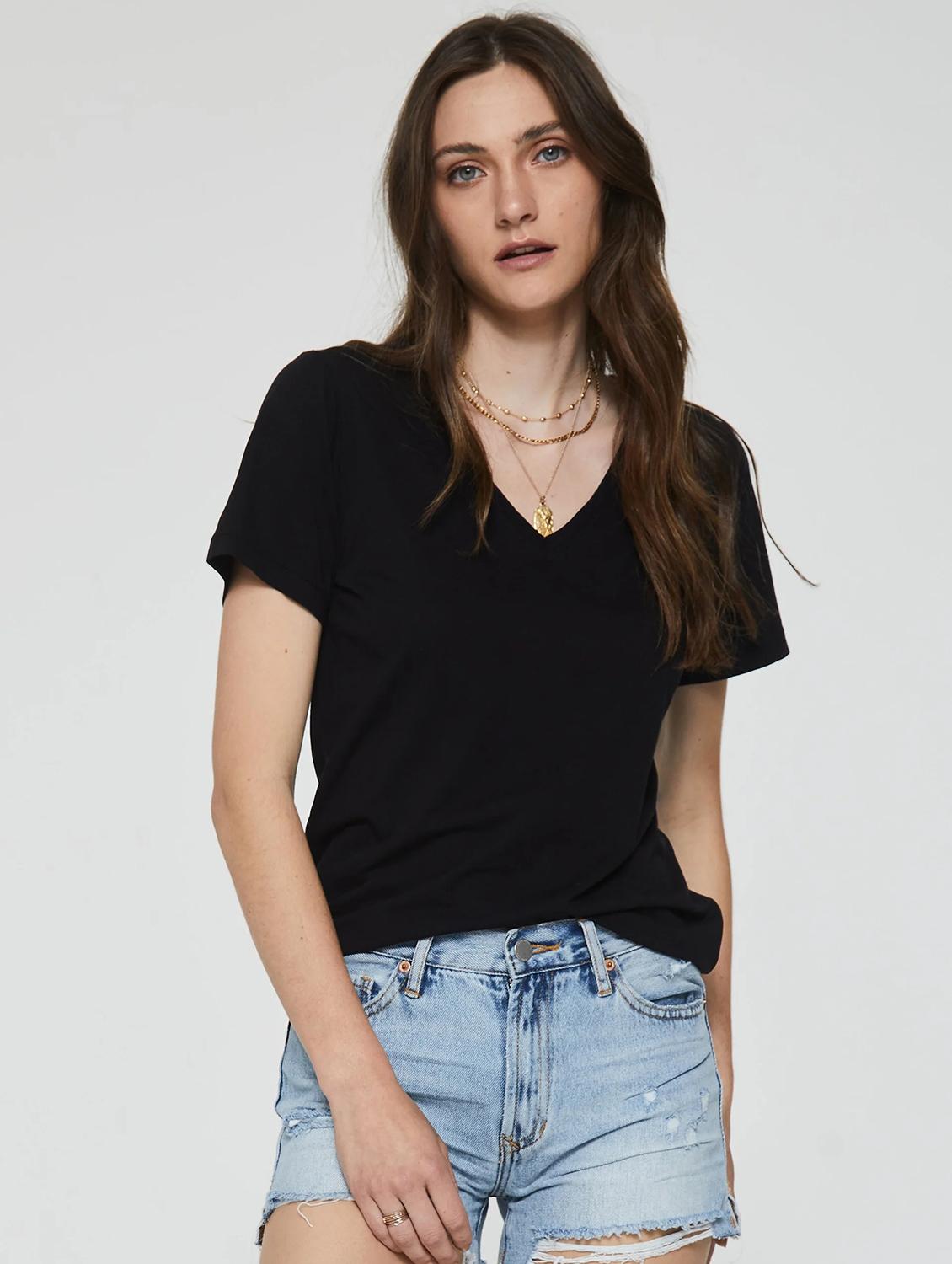 women solid short sleeve regular fit t-shirt - 21902951 -  Zoom Image - 0