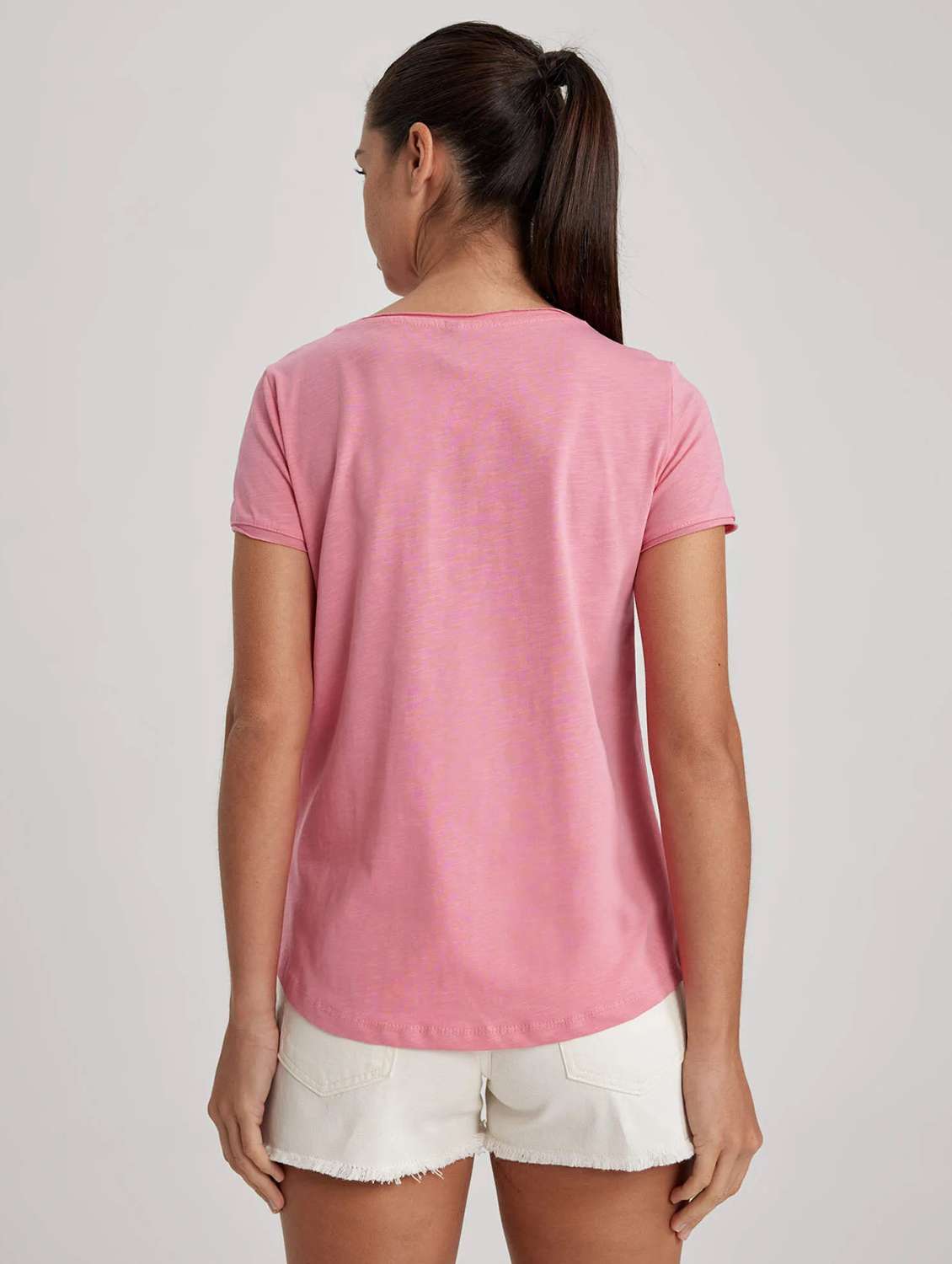 pink viscose regular tshirt - 21903091 -  Standard Image - 3