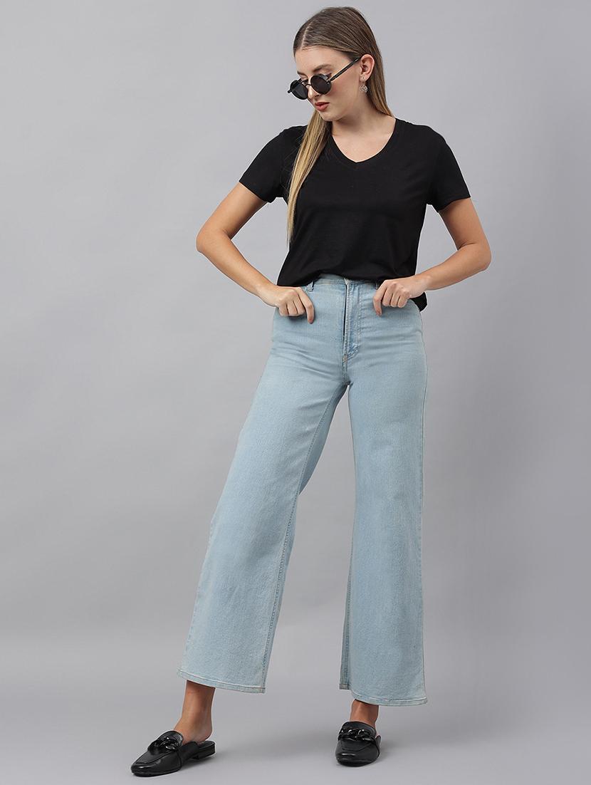 women solid short sleeves regular t-shirt - 21903563 - Standard Image - 5