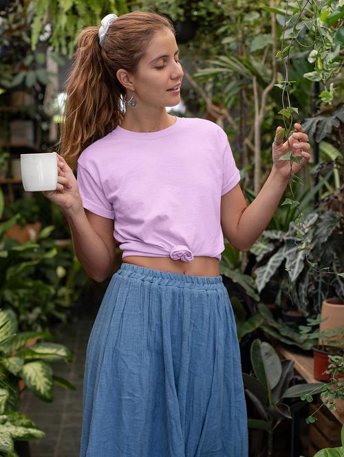 women solid short sleeve regular fit t-shirt - 21903903 -  Standard Image - 0