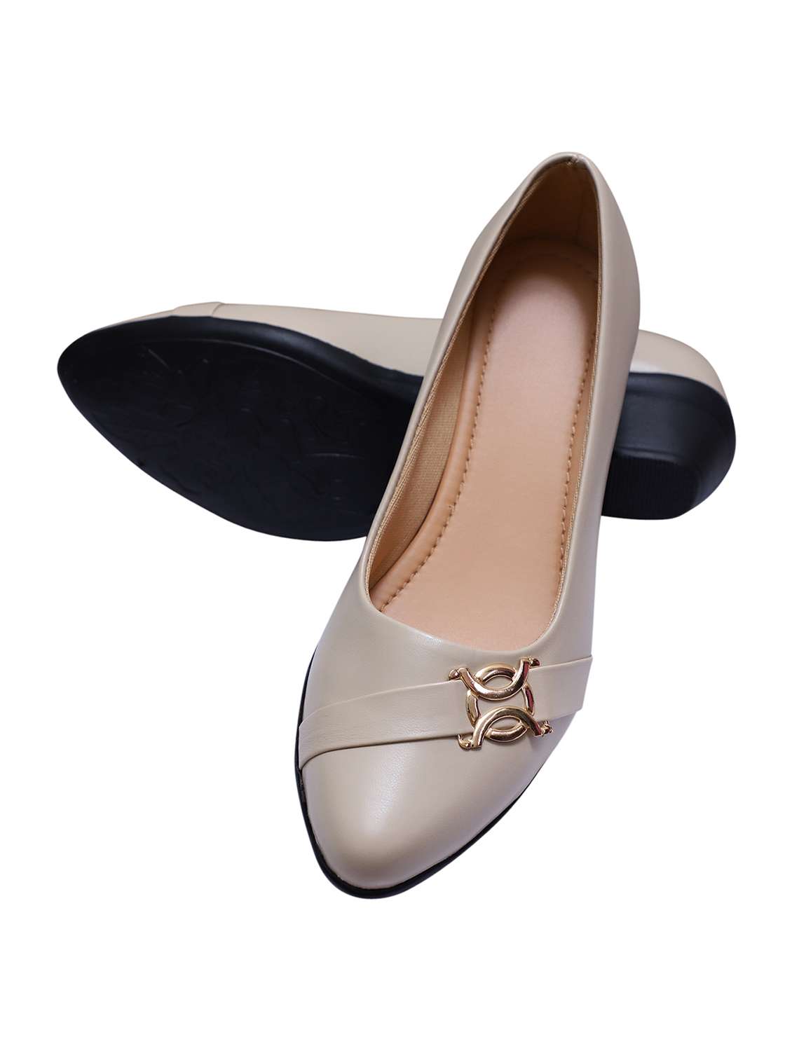 women beige slip on ballerina - 21904355 -  Standard Image - 3