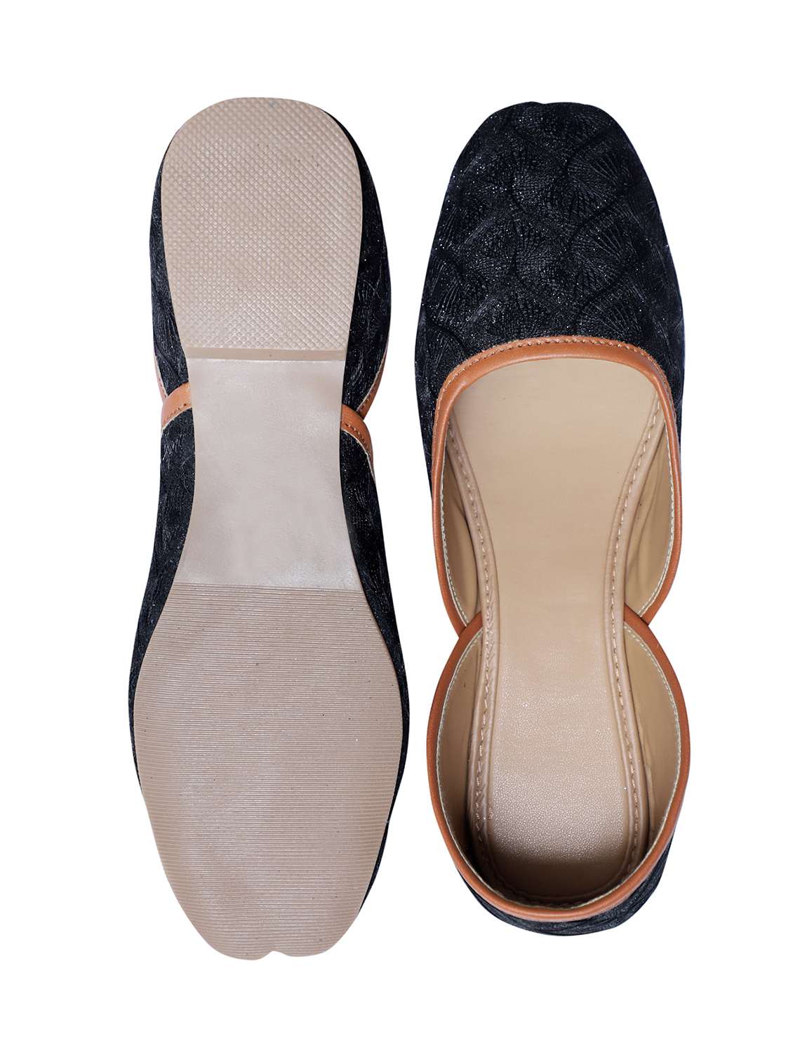 women handmade textured fabric jutti - 21904365 -  Standard Image - 3