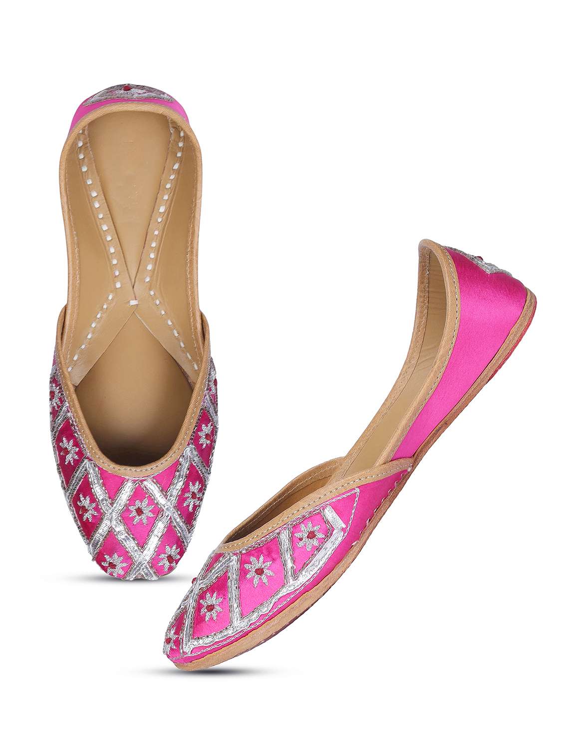 women handmade embroidered punjabi jutti - 21904388 -  Standard Image - 3