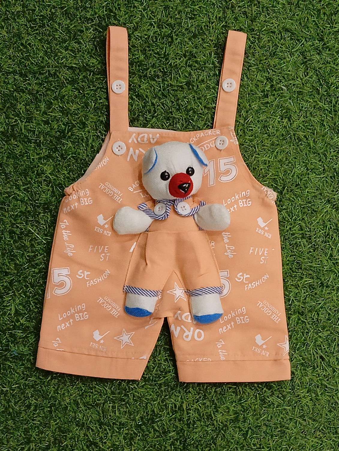 kids printed t-shirt & dungree set - 21904411 -  Standard Image - 3