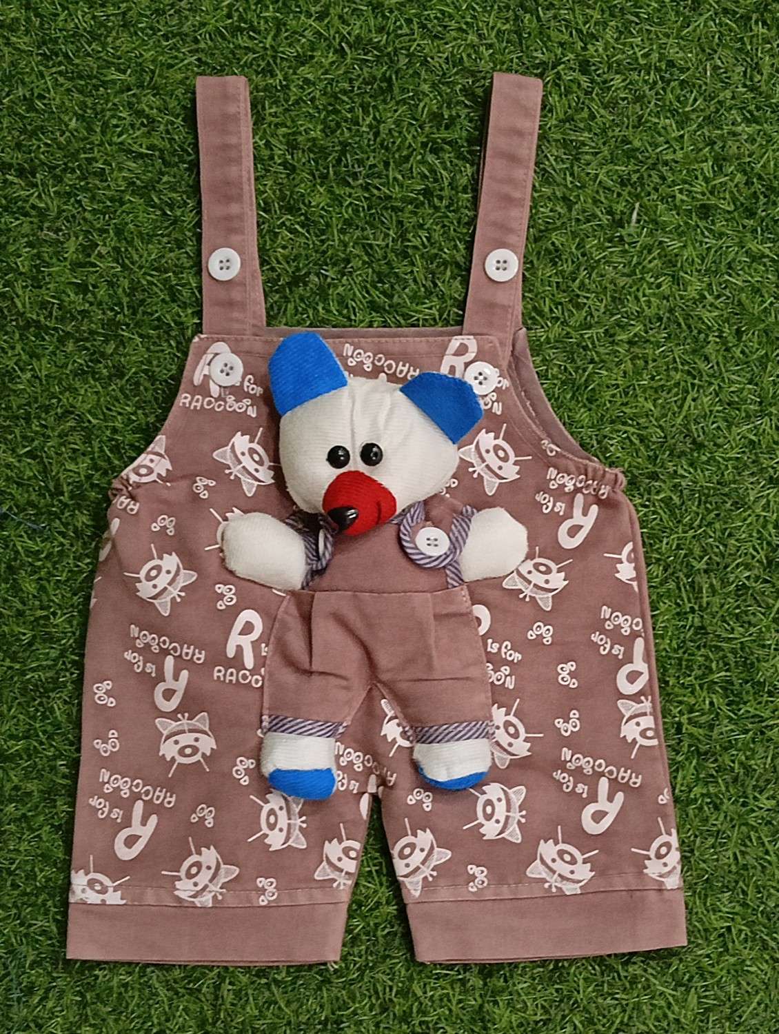 kids printed t-shirt & dungree set - 21904419 -  Standard Image - 3