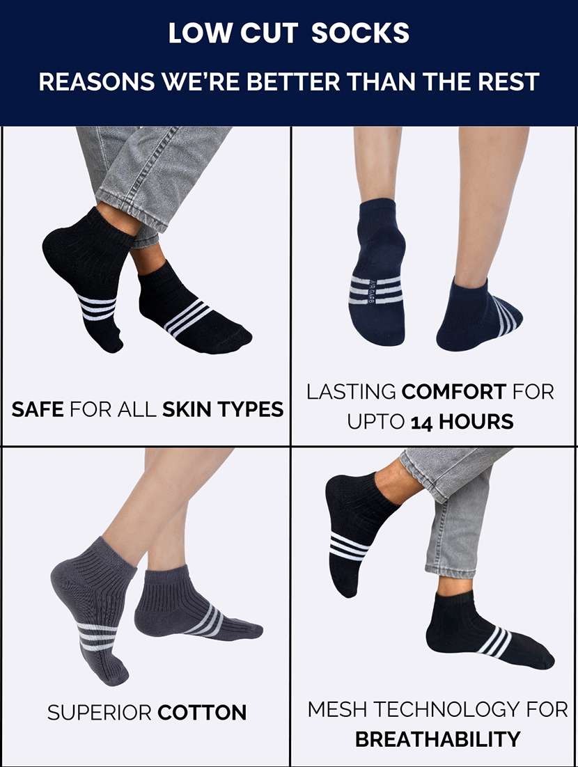 men pack of 3 ankle length sock - 21904514 -  Standard Image - 3