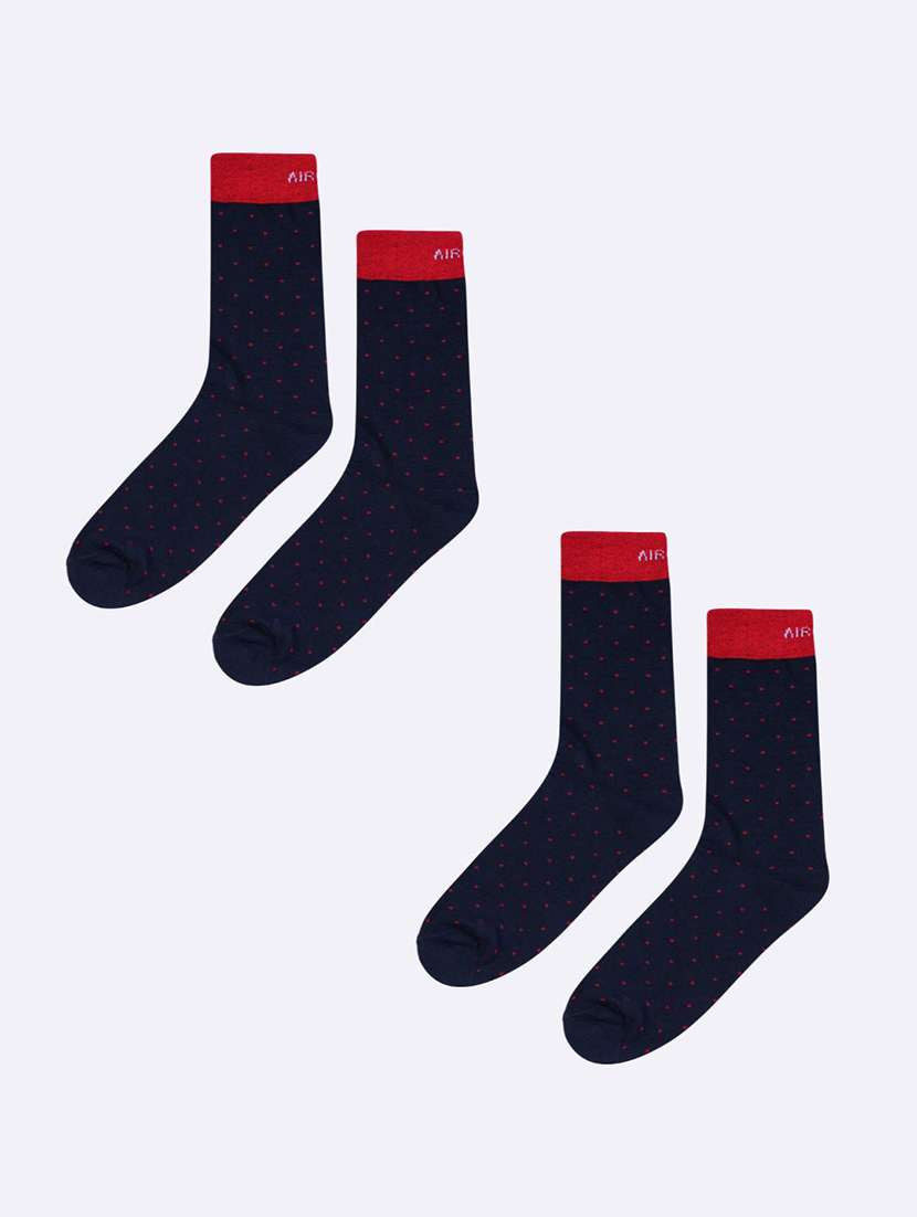 men pack of 2 above ankle length socks