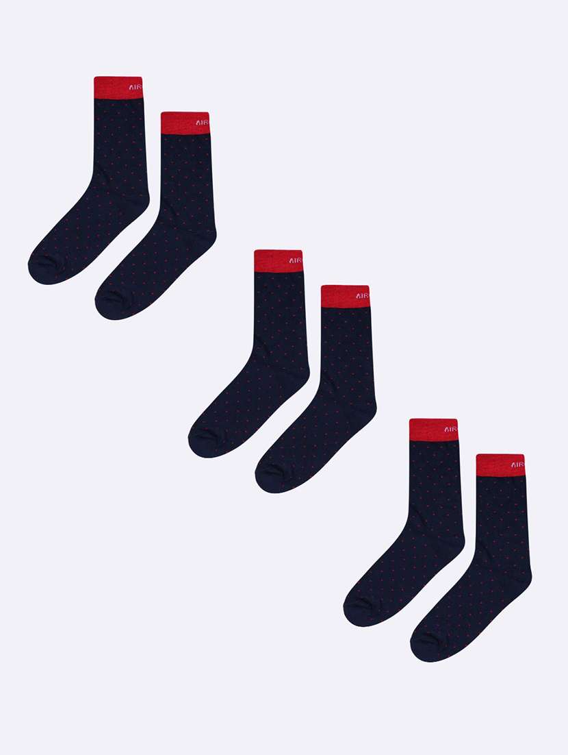 men pack of 3 above ankle length socks