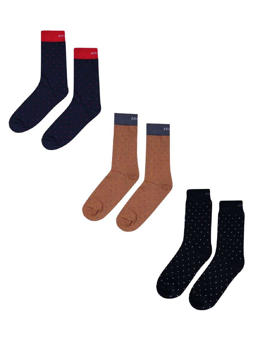 men pack of 3 above ankle length socks