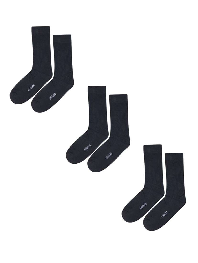men pack of 3 above ankle length socks