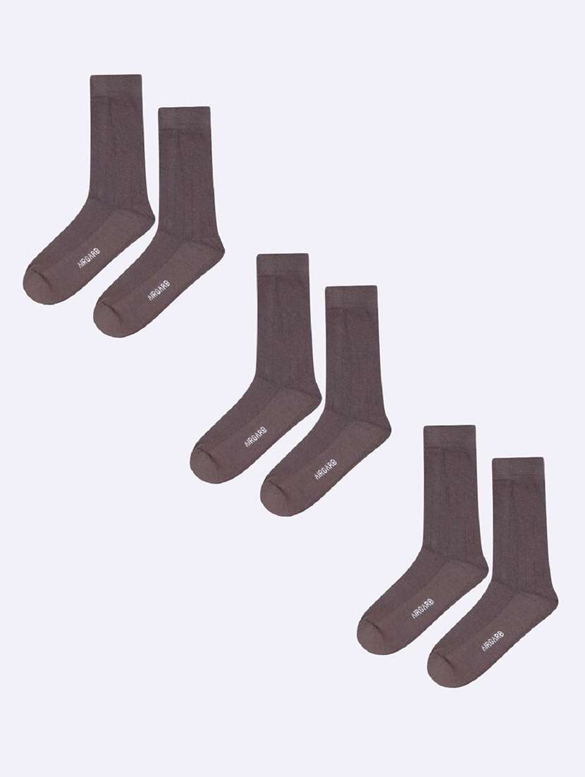 men pack of 3 above ankle length socks