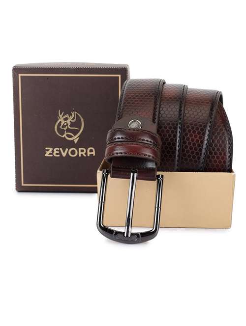 men brown textured belt - 21904627 -  Standard Image - 0