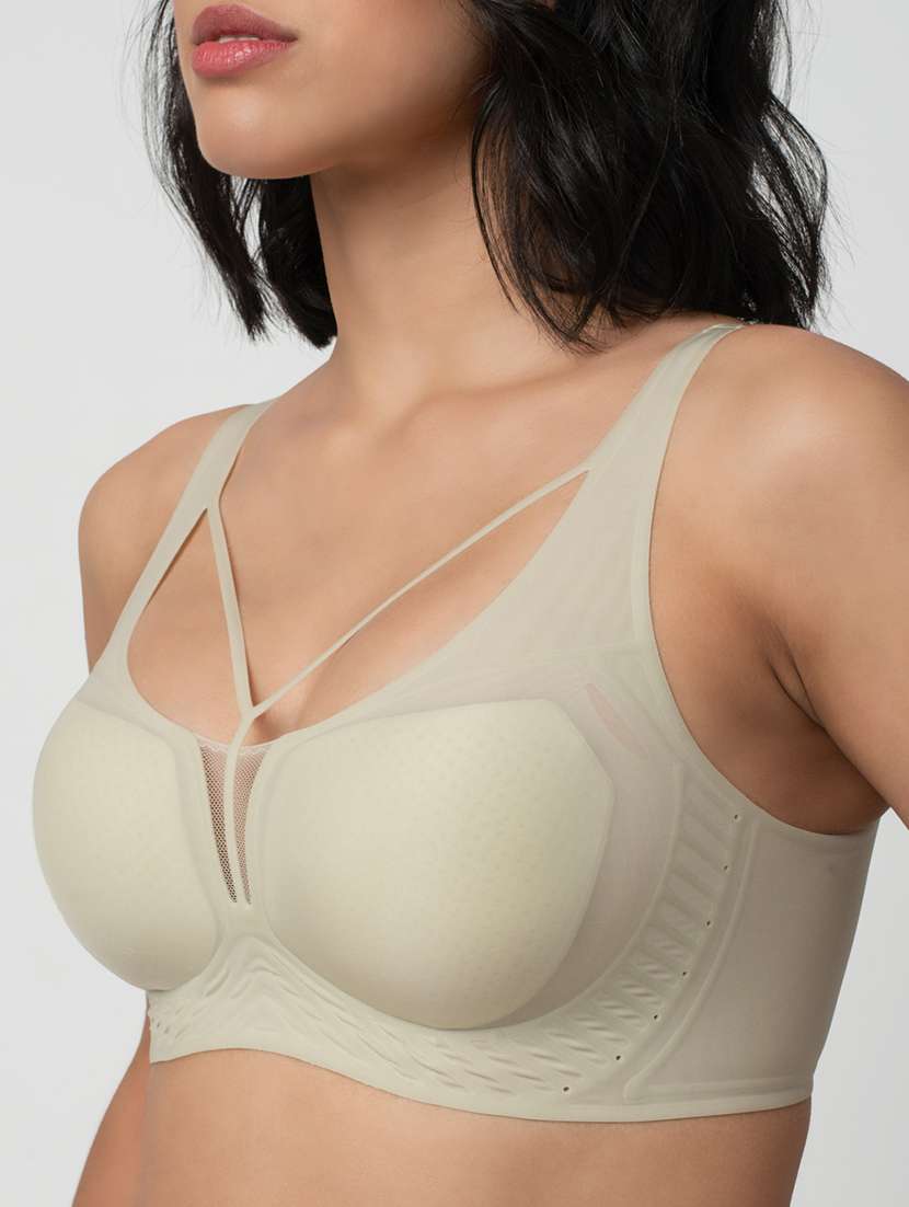 women solid lightly padded t-shirt bra - 21904817 -  Standard Image - 5