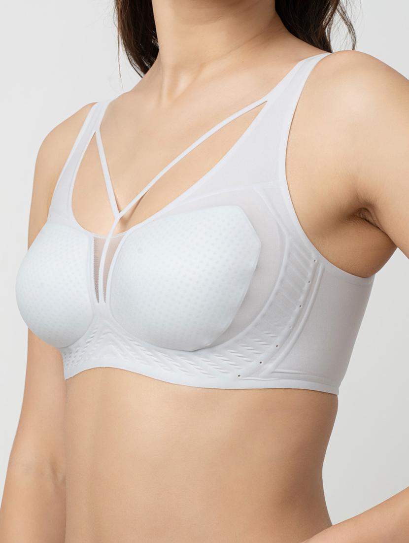 women solid lightly padded bralette - 21904819 - Standard Image - 3