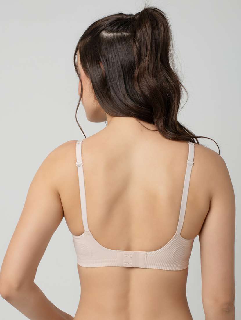 women solid lightly padded t-shirt bra - 21904820 -  Standard Image - 3