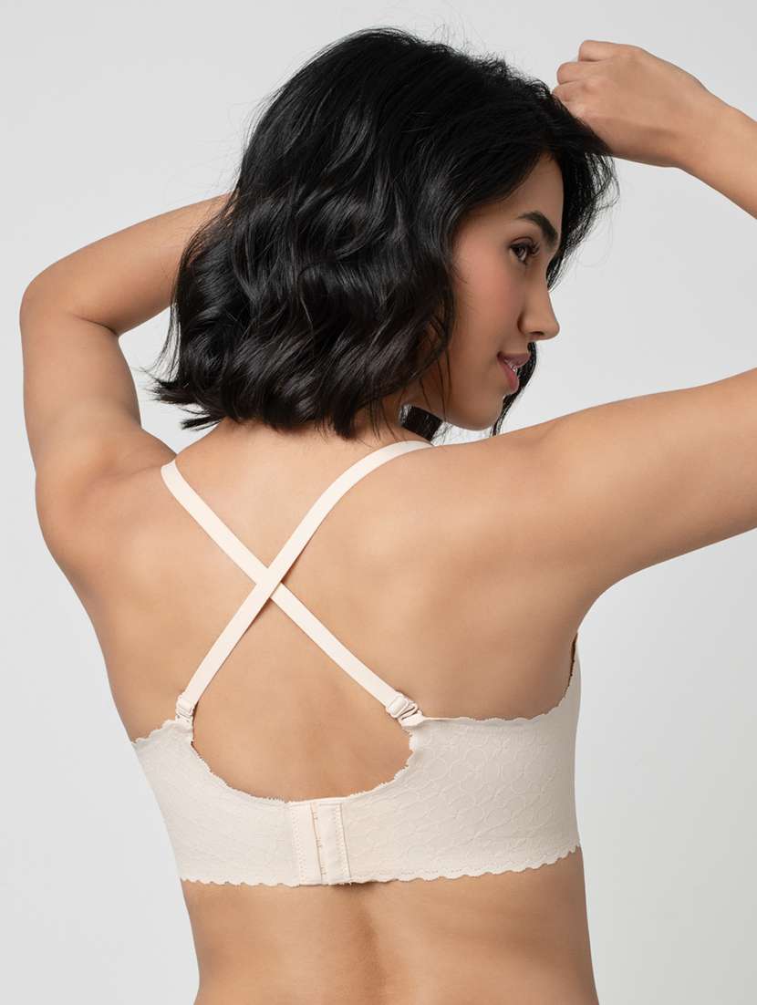 women lace detailed non-padded t-shirt bra - 21904843 -  Standard Image - 3