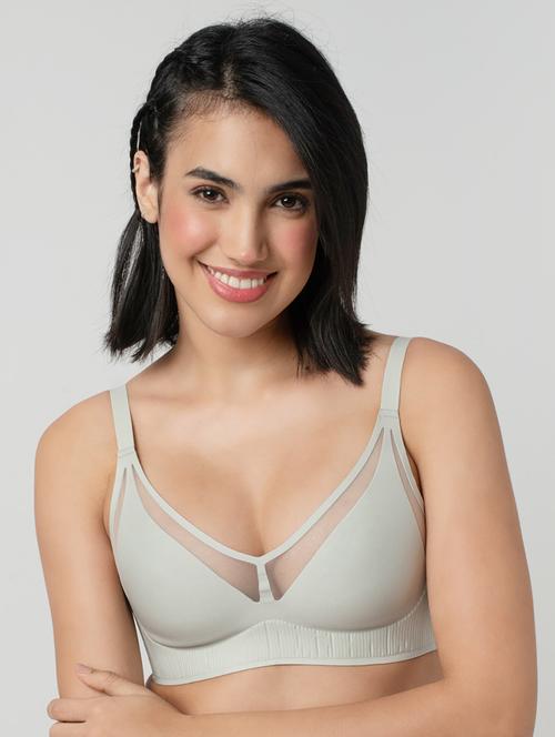 women solid lightly padded full coverage bra - 21904852 - Standard Image - 0