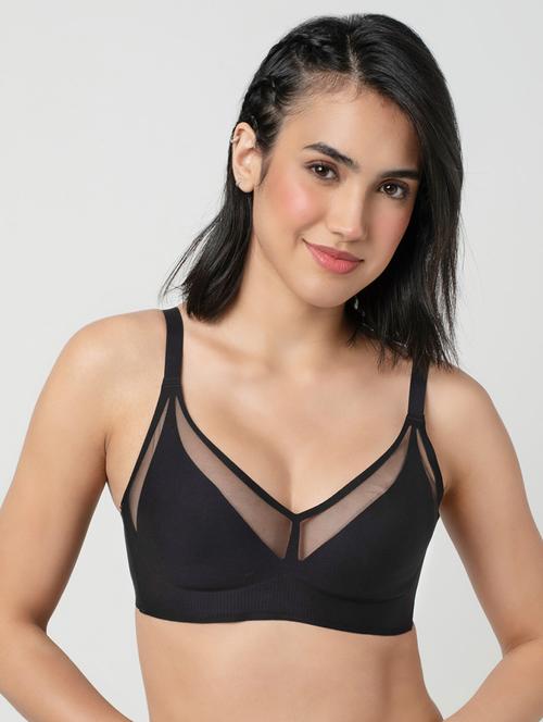 women solid lightly padded full coverage bra - 21904853 - Standard Image - 0