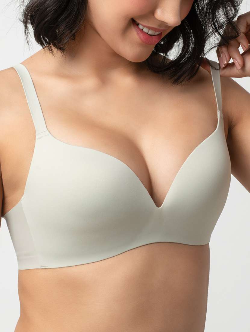 women solid lightly padded bra - 21904856 -  Standard Image - 3