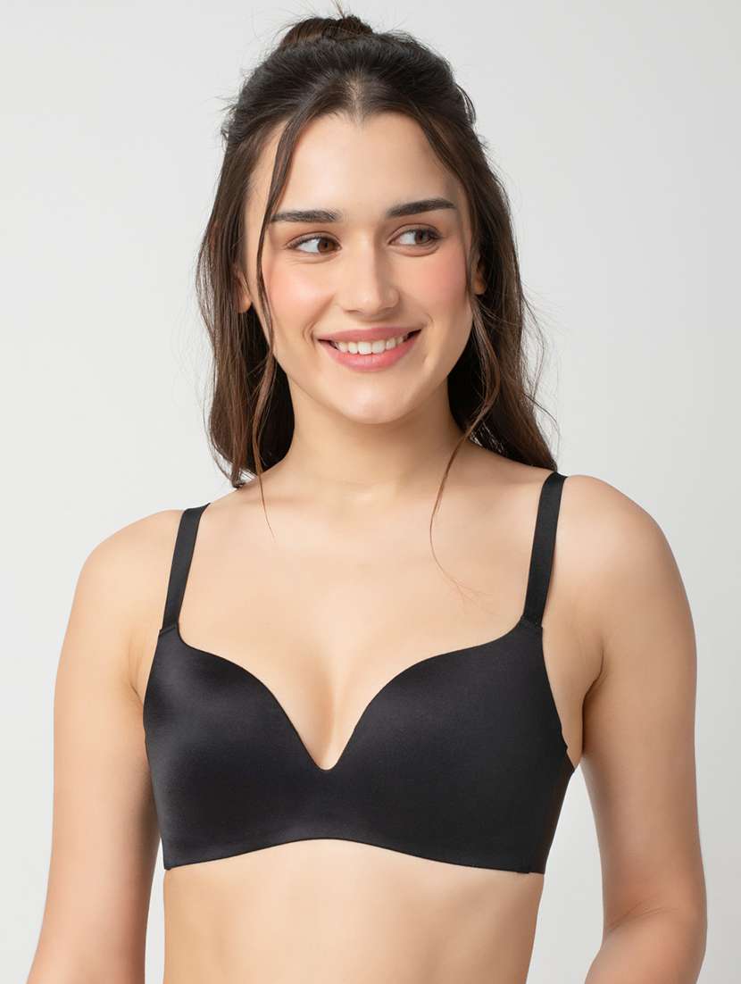 women solid lightly padded bra - 21904858 -  Zoom Image - 0