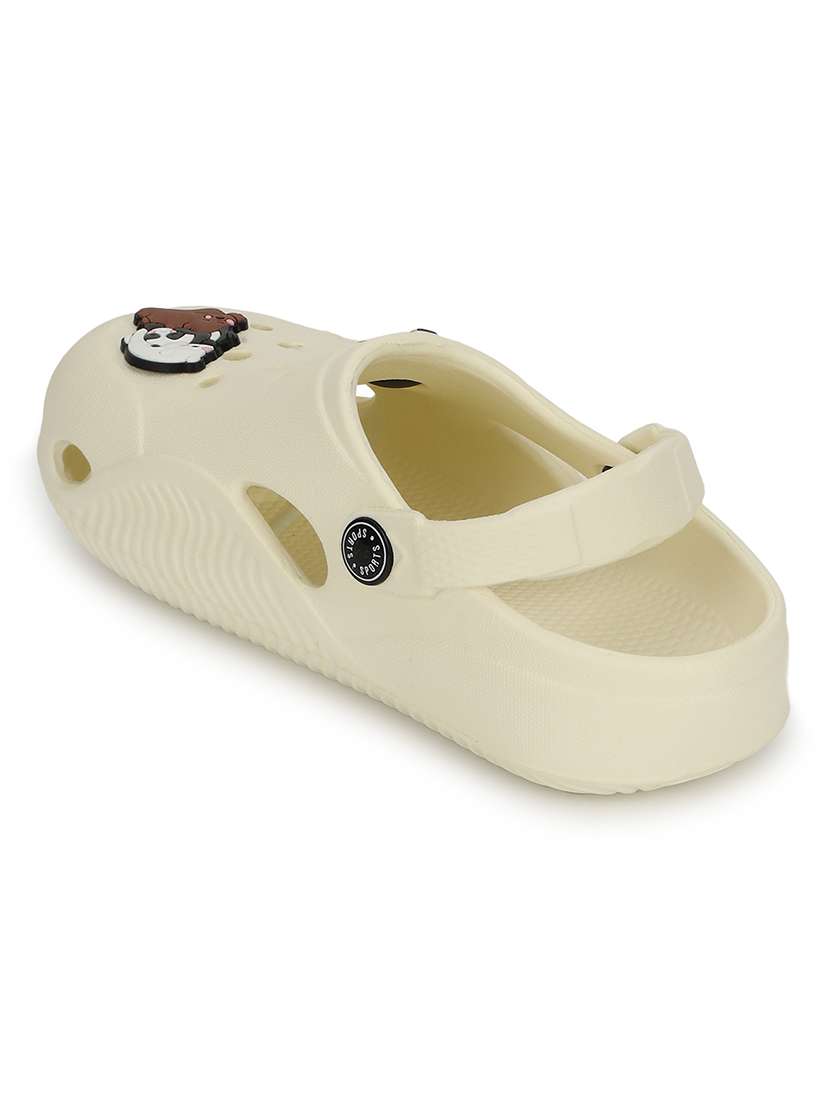 kids beige solid clog - 21904862 -  Standard Image - 3